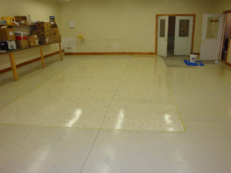 Cafeteria/gym floor in process.