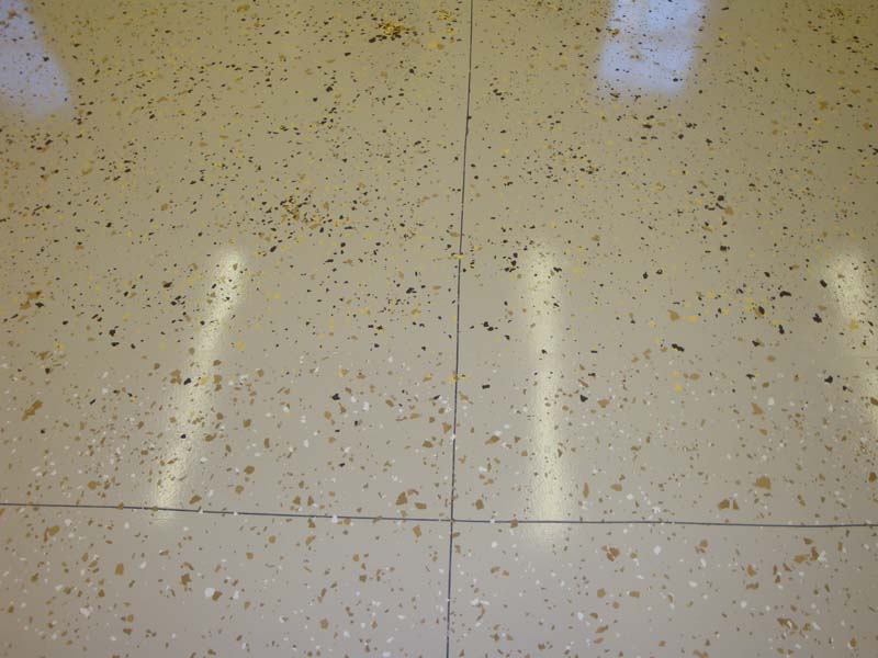 Close up of tile floor.