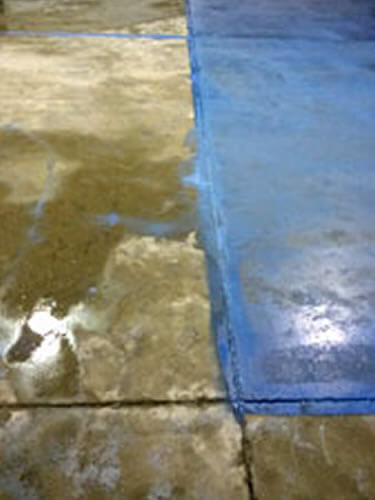 Floor during the finishing process